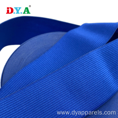 Polyester Knitted Colored 5 cm blue